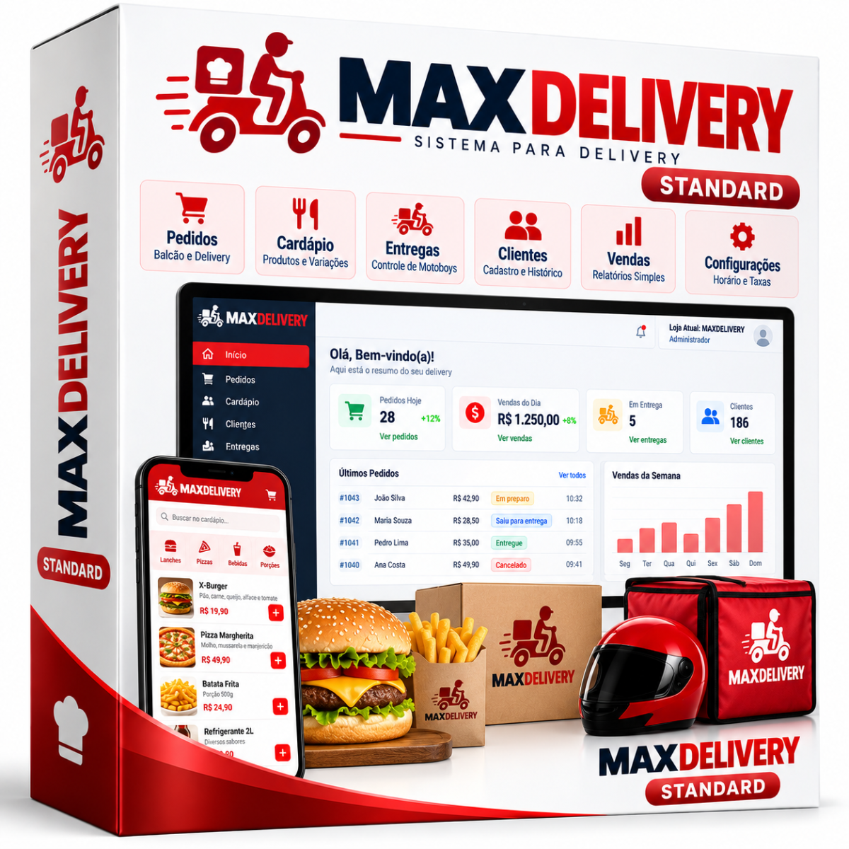 MAXDELIVERY Standard — sistema de gestão MAXSOFT
