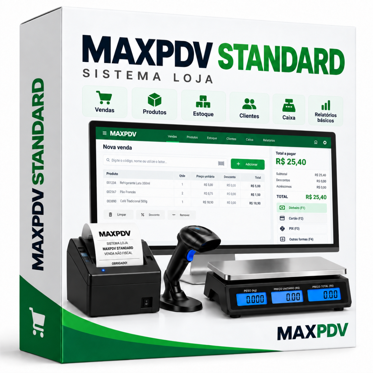 MAXPDV Standard — sistema de vendas, estoque e gestão